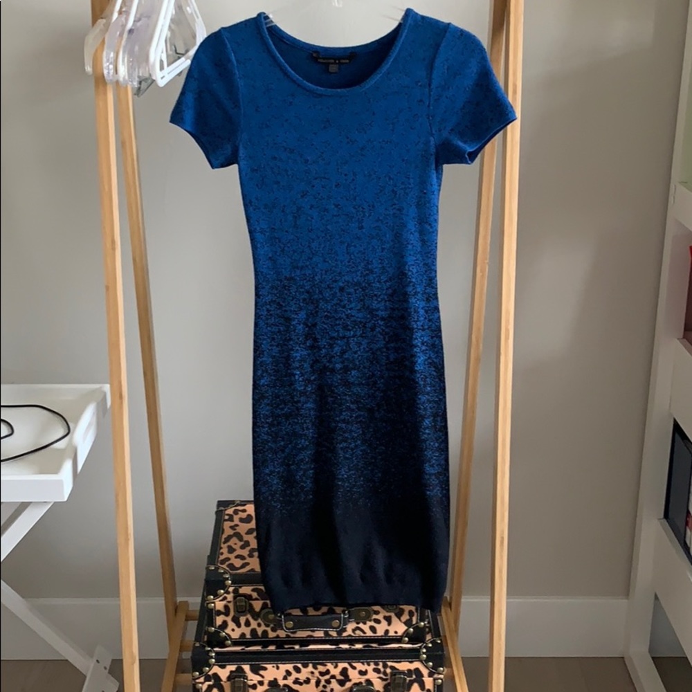 Felicity  & Coco Blue and Black Body Con Dress-S